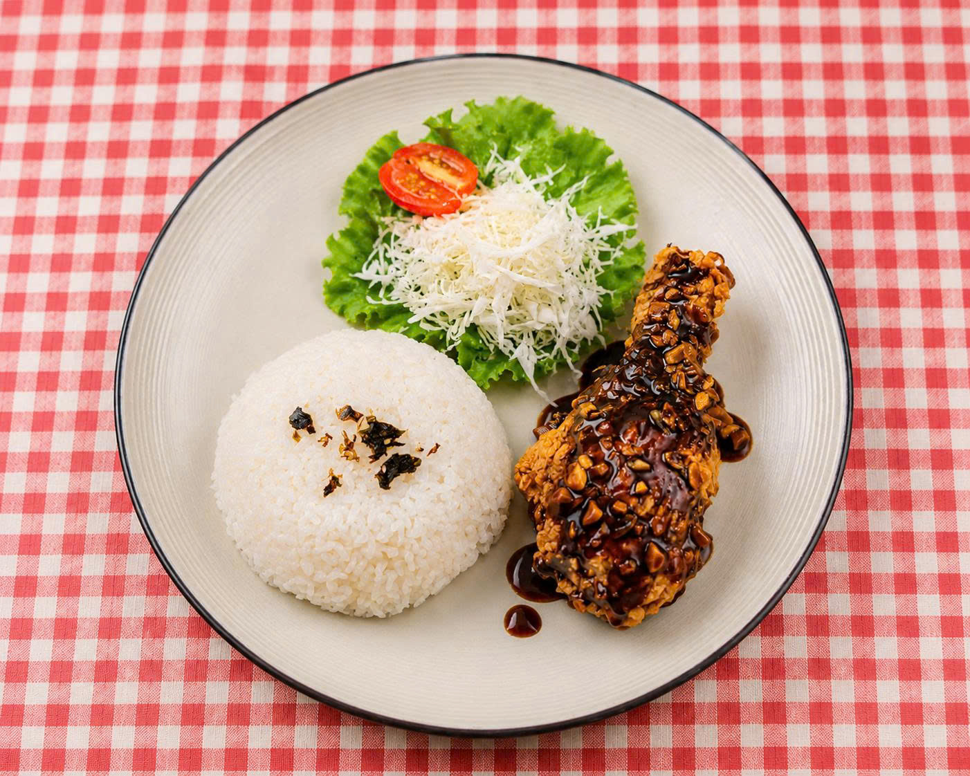 Cơm cánh sốt Nấm